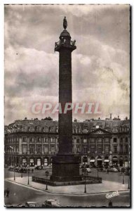 Paris 1 - Place Vendome Old Postcard