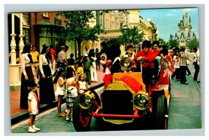 Vintage 1972 Postcard Walt Disney World Mickey Mouse on Main Street USA