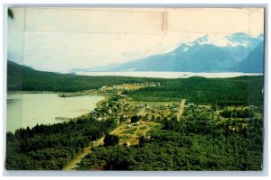 Haines Alaska Postcard Port Chilkott Lynn Canal Terminus Towns Aerial View c1960