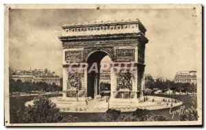 Old Postcard Paris L & # Triumph 39Arc of & # 39Etoile