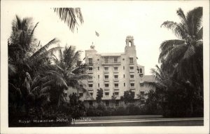 HONOLULU HI Royal Hawaiian Hotel Old Real Photo RPPC Postcard
