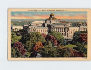 Postcard Library Of Congress And Annex, Washington, District of Columbia