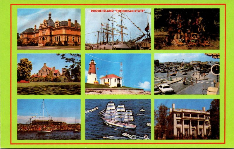 Rhode Island The Ocean State Multi View
