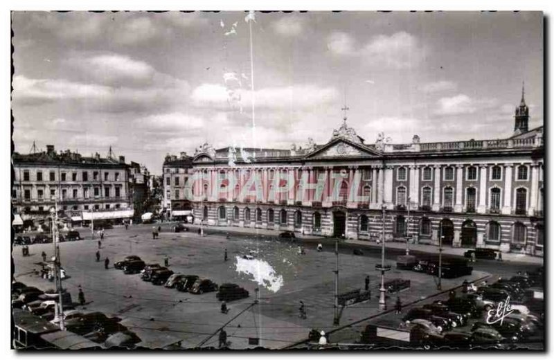 Postcard Old Toulouse Capitol Square Hotel De VIlle