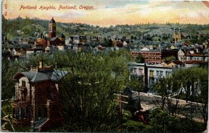 Postcard OR Portland Section of the Heights of the City ~1910 S64