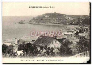 Old Postcard The Val Andre Brittany Pointe Plegu