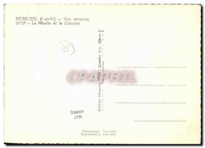 Modern Postcard Mont Dol Aerial view The mill and the Calvary