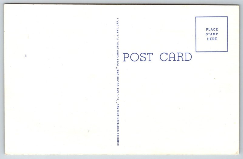 Map~Oklahoma The Sooner State~Hickasha~Altus~Vinita~Boise City~Vintage Postcard