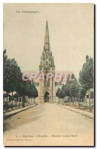 Old Postcard Epernay Champagne Chapel Hospital Auban Moet