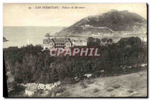 Postcard Old San Sebastian Palacio de Miramar