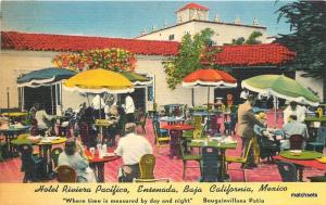 1940s Ensenada Mexico Hotel Rivera Pacifica linen Colorpicture Baja California