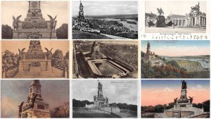 Germany National Denkmal ad Niederwald Monument few RPPC lot of 9 postcards C337