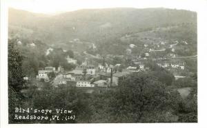 Birdseye View Readsboro Vermont 1950s RPPC Photo Postcard 2144