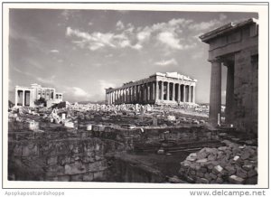 Greece Athens Propylea Parthenon and Erechtheion