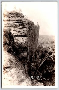 Bay Rock Monterey Tennessee TN Rock Formation Attraction Real Photo Postcard