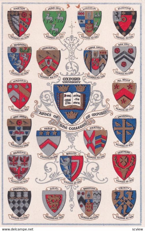 Colleges of Oxford, England, 1930-40s