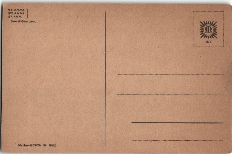 HL ANNA Oswald Völkel Marke EGMS 9441 Postcard 