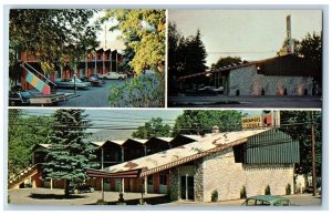 John Day Oregon OR Postcard Dreamers Lodge Motel Exterior Roadside c1960's Cars