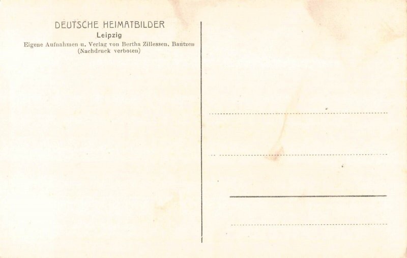 L164 Germany Leipzig Goethe Statue - Writer vintage postcard