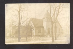 RPPC LA GRANGE ILLINOIS BAPTIST CHURCH LAGRANGE ILL. REAL PHOTO POSTCARD