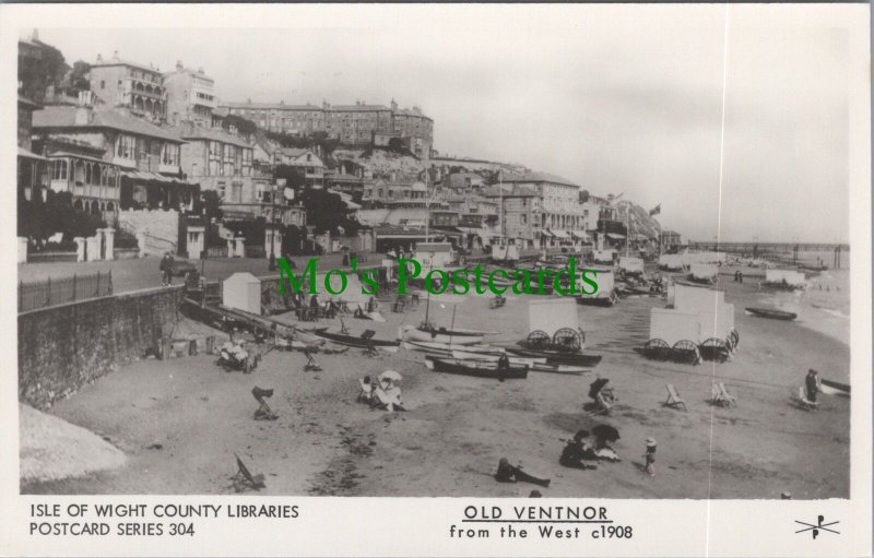 Isle of Wight Postcard - Ventnor Beach 1908, Nostalgia, Social History RS35935