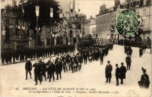 CPA ORLÉANS Fetes de Jeanne d'Arc 1907 Pompiers Sociétés Musicales (608835)