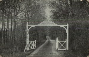 Sterling Camp Ground MA Entrance c1910 Postcard