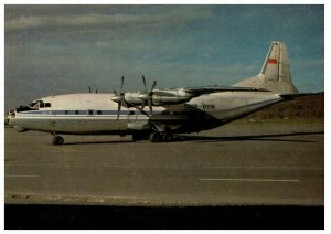 Aeroflot Antonov AN 12 Airplane Postcard