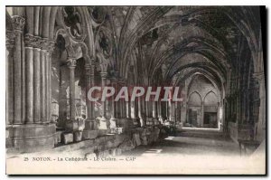Old Postcard Noyon Cathedrale the Cloitre