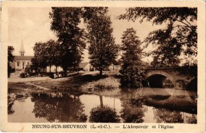 CPA Neung-Sur-Beuvron L'Abreuvoir et l'Eglise FRANCE (1288087)