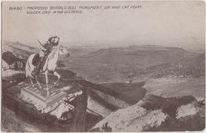 Colorado Co Postcard 1917 GOLDEN Buffalo Bill Monument (Proposed) Birdseye