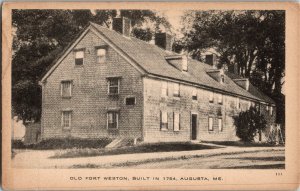 Fort Western by Comfort Magazine Augusta ME Postcard KF13