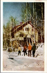 Bulgaria Vitosha The Belite Brezi Chalet Vintage Postcard C180