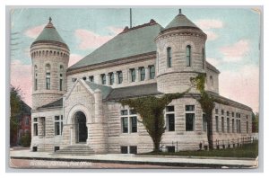 Postcard Atchison Kansas Post Office c1908 Postmark