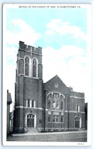 ELIZABETHTOWN, Pennsylvania PA ~ Bethel of CHURCH OF GOD 1942  Postcard