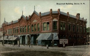Dover New Hampshire NH  Bracewell Building c1900s-20s Postcard