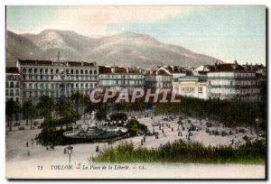 Old Postcard Toulon Place de la Liberte