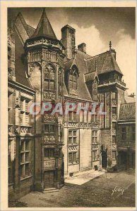 Old Postcard Douce France Bourges (Cher) Hotel Jacques Coeur Court