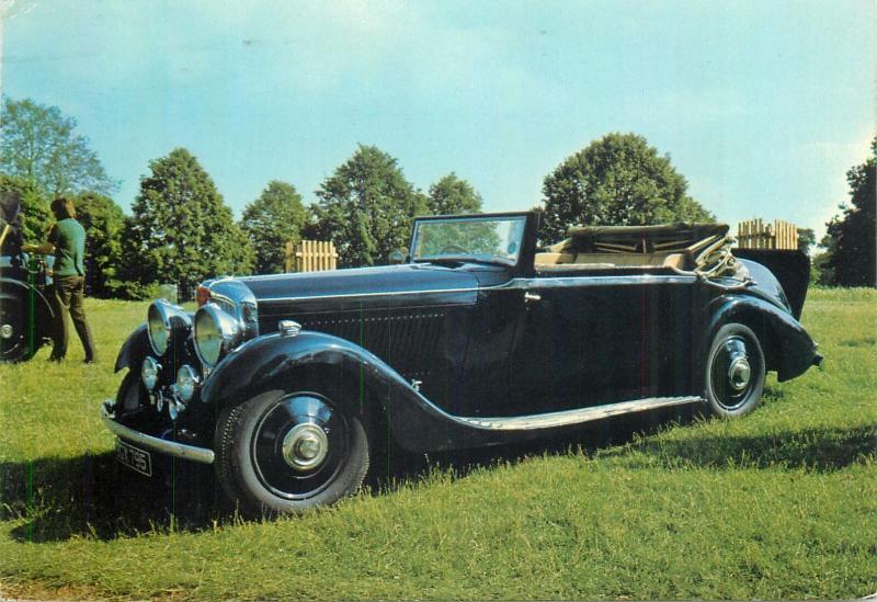 Bentley classic car postcard