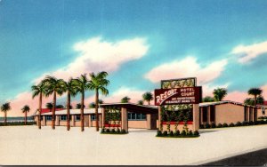Florida Panama City Resort Hotel Court 1958