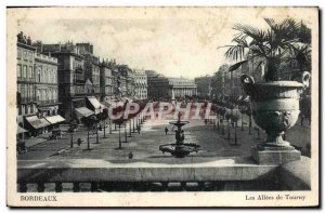 Old Postcard Bordeaux Allees de Tourny