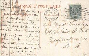 MAIN STREET WEST MONCTON NEW BRUNSWICK CANADA MELANSON POSTCARD 1908