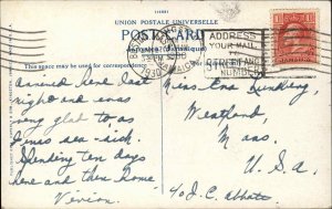 JAMAICA Native Workers w Baskets at Coaling Steamer c1910 Postcard