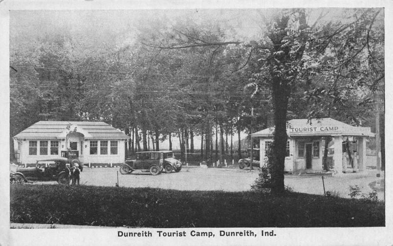 Dunreith Indiana Dunreith Tourist Camp Vintage Postcard AA65525 