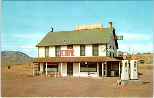 Livermore, CO Colorado FORKS CAFE~GAS STATION~Lawrence Winslow ROADSIDE Postcard