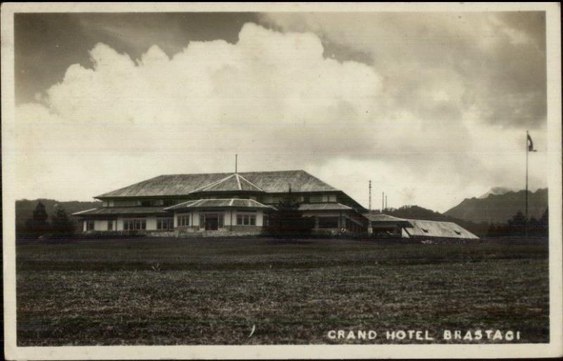 Sumatra Sumatera Indonesia Grand Hotel Brastagi Berastagi Real Photo Postcard