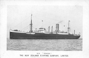 S.S. Tekoa Real Photo S.S. Tekoa, New Zealand Shipping Company View image 