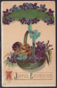 A Joyful Easter,Chicks,Violets,Embossed