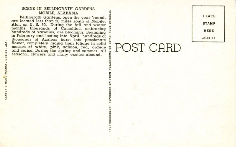 AL - Mobile. Bellingrath Gardens. Courtyard Scene