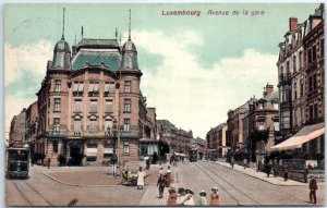 Postcard - Avenue de la gare - Luxembourg City, Luxembourg